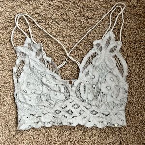 Free People Adella Bralette. XS color: stone. Worn once like new condition